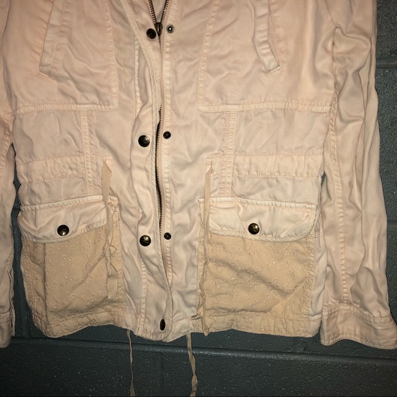 Max Jeans Lace Eyelet Utility Jacket | Size Xs - Picture 4 of 7